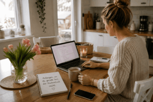Online Business für Mamas aufbauen Wie starte ich ein Online Business? Online Business ohne Vorkenntnisse Zweites Standbein als Mama Nebenberuflich ein Online Business starten Geld online verdienen als Mama Online Business von zuhause starten Passendes Online Business finden Online Business Ideen für Anfänger Wie funktioniert ein Online Business? Online Business neben Familie Online Business ohne Startkapital Digitales Business für Einsteiger Von zuhause arbeiten als Mama Flexible Arbeit für Mütter