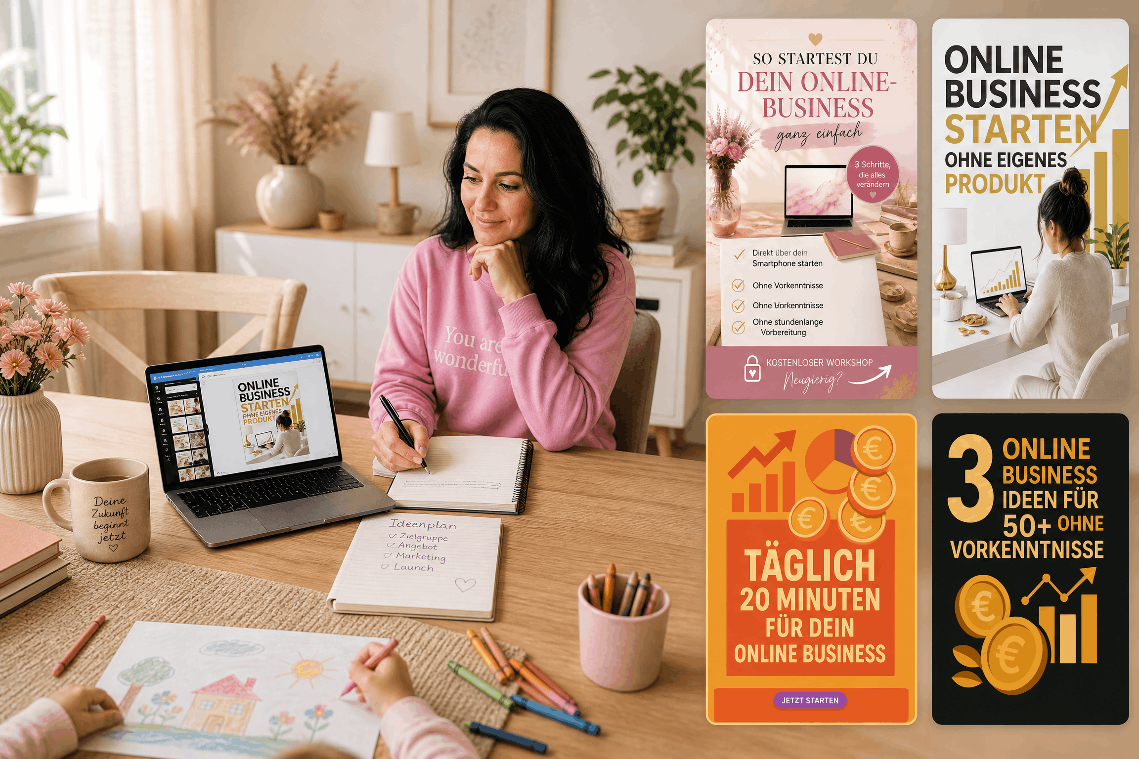Online Business für Mamas aufbauen Wie starte ich ein Online Business? Online Business ohne Vorkenntnisse Zweites Standbein als Mama Nebenberuflich ein Online Business starten Geld online verdienen als Mama Online Business von zuhause starten Passendes Online Business finden Online Business Ideen für Anfänger Wie funktioniert ein Online Business? Online Business neben Familie Online Business ohne Startkapital Digitales Business für Einsteiger Von zuhause arbeiten als Mama Flexible Arbeit für Mütter